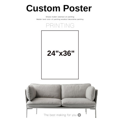 Custom Customize Canvas Poster 24'' X 36''  High Definition Wall Prints Painting