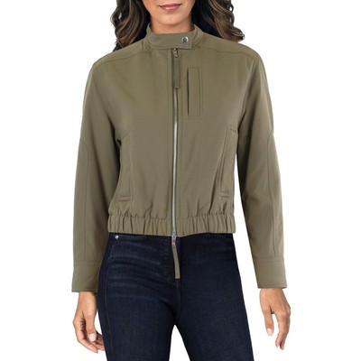 Vince Womens Green Short Warm Cold Weather Soft Shell Jacket Coat XS BHFO 7940