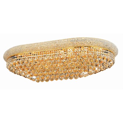 Elegant Lighting V1800F40SG/RC Primo Flush Mount Gold
