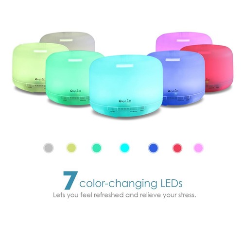 500ML Ultrasonic LED Air Humidifier Aroma Diffuser Vaporiser Mist Purifier