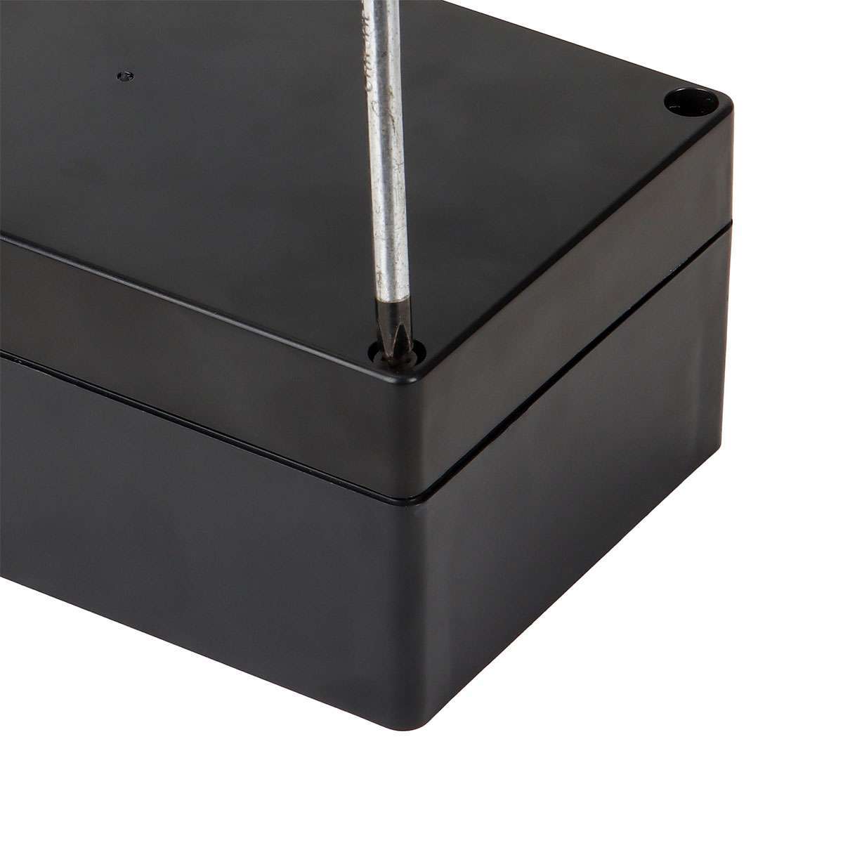 Black Plastic Waterproof Project Enclosure Electrical Junction Box Dustproof DIY
