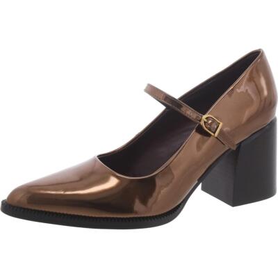 Franco Sarto Womens Diane Patent Pointed Toe Mary Jane Heels Shoes BHFO 3901