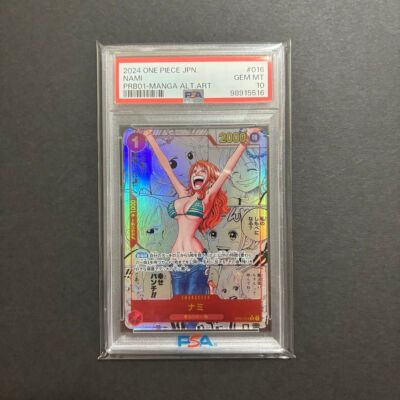 PSA 10 Nami OP01-016 Manga Alt Art PRB-01 ONE PIECE Card The
