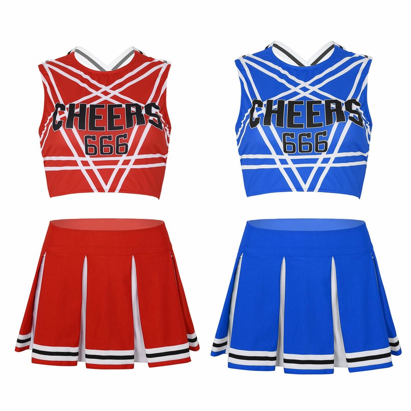 Aislor Kids Girls School Uniform Cheerleading Jazz Hip Hop Dance