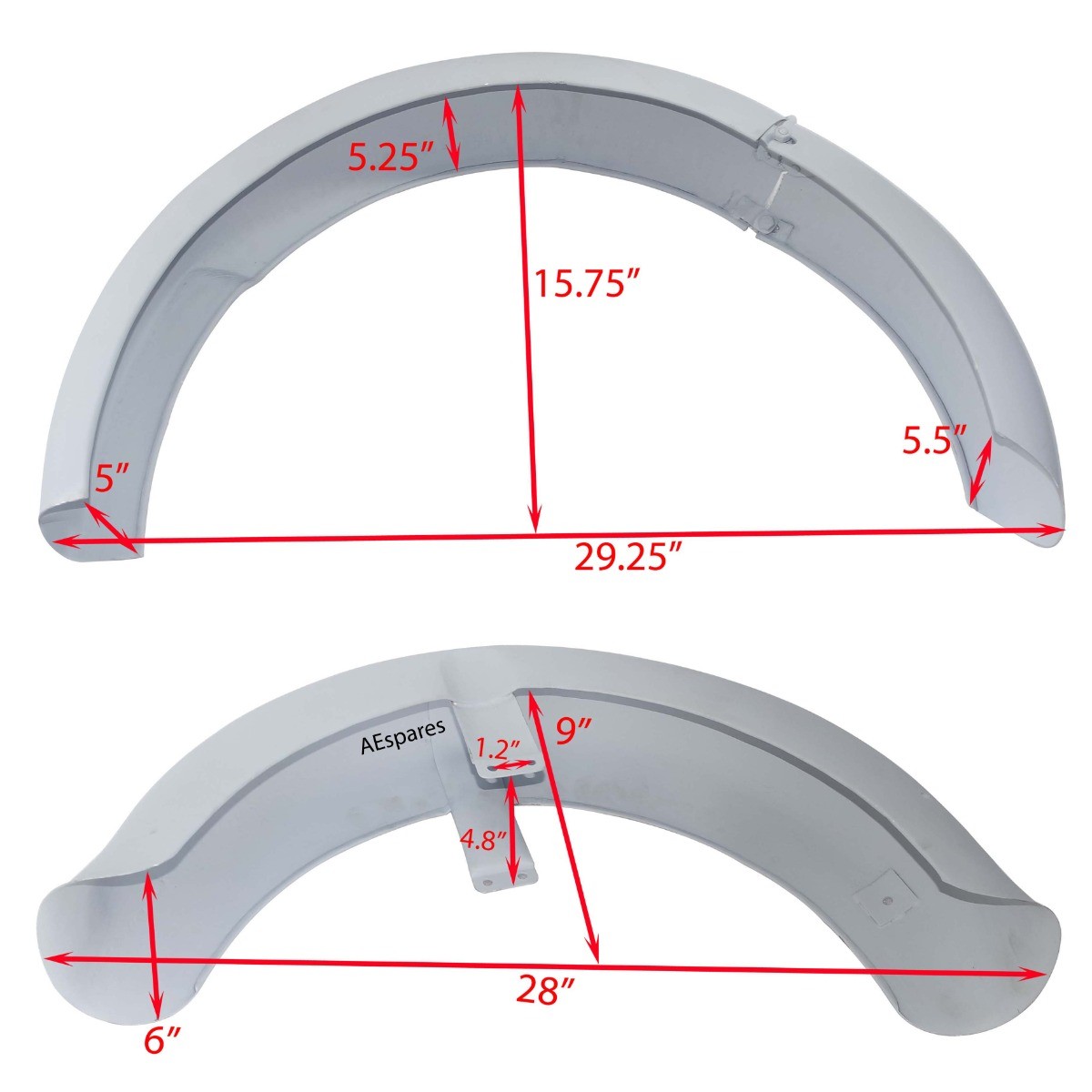 New Horex Regina Front & Rear Mudguard Fender Set Steel Primer Coated 