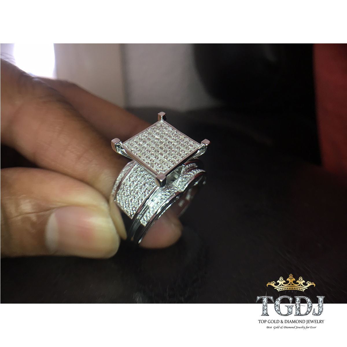 Pre-owned Tgdj Sterling Silver 0.26ct Diamond Wedding And Engagemnet Ring In G- H