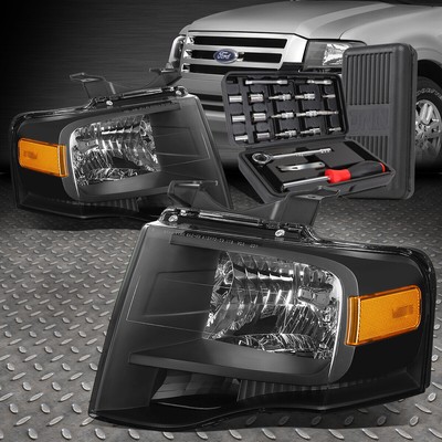 ДЛЯ ЭКСПЕДИЦИОННЫХ ФАР 07-14 EXPEDITION ЧЕРНЫЙ КОРПУС, ЯНТАРНЫЕ УГЛОВЫЕ ФАРЫ ГОЛОВНОГО СВЕТА + НАБОР ИНСТРУМЕНТОВ