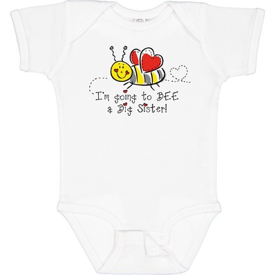 Inktastic Bee Future Big Sister Infant Creeper Be Cute Cartoon Sibling Idea New