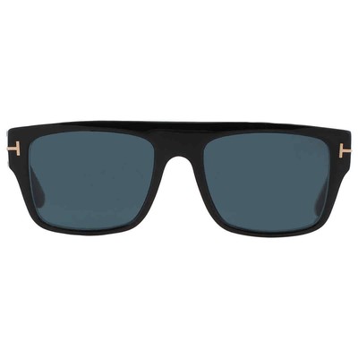 Pre-owned Tom Ford Dunning Blue Browline Men's Sunglasses Ft0907 01v 55 Ft0907 01v 55
