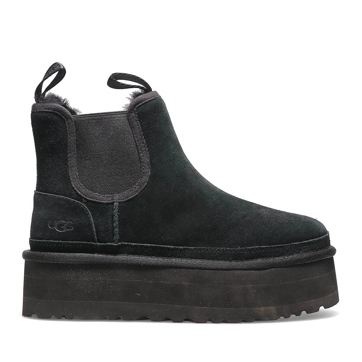 Pre-owned Ugg 1134526-blk  Women's Neumel Platform Chelsea Black (women's)