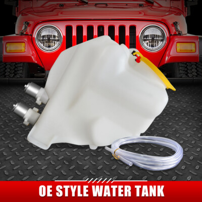 ДЛЯ 03-06 JEEP WRANGLER OE STYLE БАЧОК ДЛЯ ЖИДКОСТИ ОМЫВАТЕЛЯ ЛОБОВОГО СТЕКЛА В СТИЛЕ OE + КРЫШКА + НАСОС