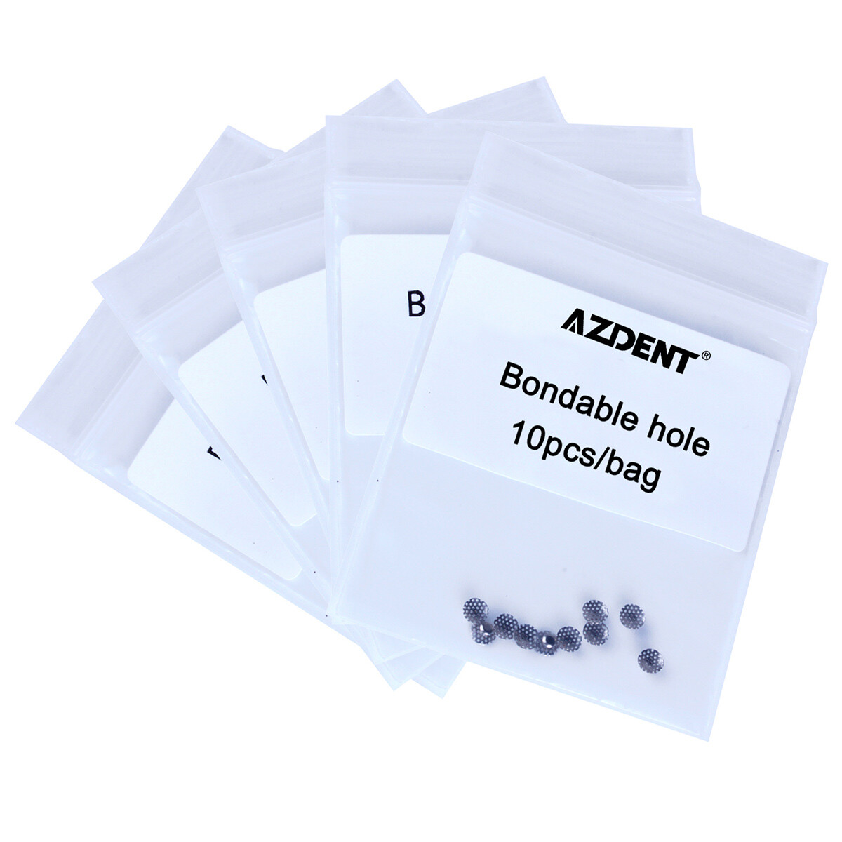 AZDENT Dental Orthodontic Lingual Buttons Bondable Round /Rectangular Base