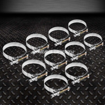 СИЛИКОНОВЫЕ Т-ОБРАЗНЫЕ ЗАЖИМЫ ПРОМЕЖУТОЧНОГО ОХЛАДИТЕЛЯ ТУРБОЗАБОРНИКА ИЗ НЕРЖАВЕЮЩЕЙ СТАЛИ С ЦИНКОВЫМ ПОКРЫТИЕМ 10X3,25 Мм