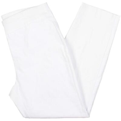 Premise Studio Womens White Mid Rise Business Office Ankle Pants L BHFO 9181