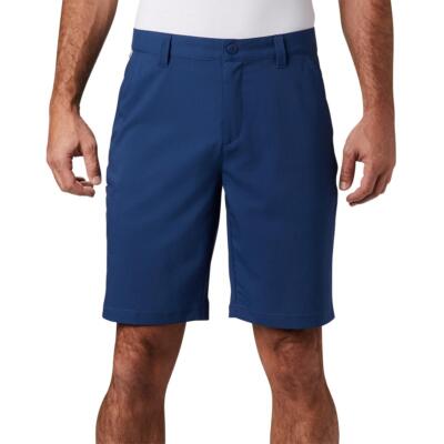 

Мужские темно-синие водоотталкивающие шорты Columbia Flat Front Athletic  BHFO 6549, Navy, 1884111