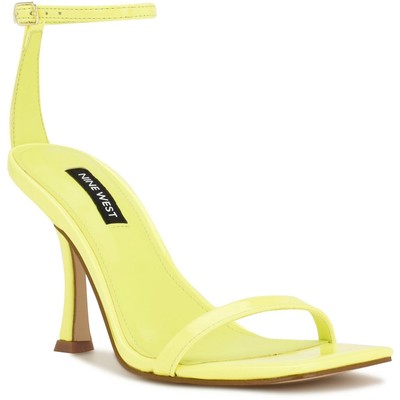Женские туфли Nine West Yess3 с желтым ремешком на щиколотке на каблуке 9,5 см (B, M) BHFO 7997