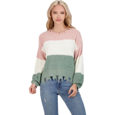 Jolie & Joy by FCT With Love Womens Ivory Pullover Sweater Shirt XL BHFO 0201