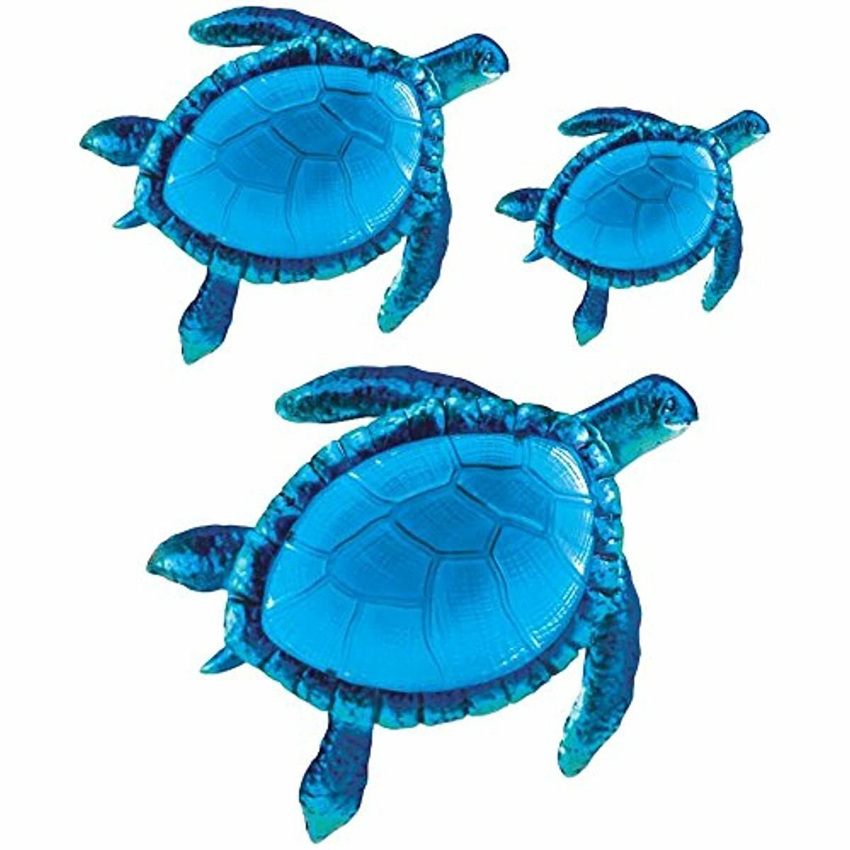 Comfy Hour Coastal Ocean Sea Turtle Wall Art Decor 3 Piece ...