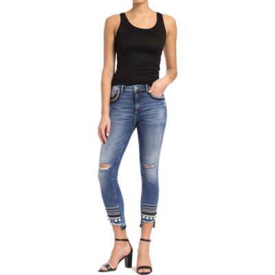 

Женские джинсы скинни Mavi Jeans Tess High Rise Destroy Denim BHFO 2628, Dark desert deco, Tess