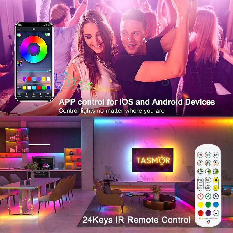 LED Band Streifen RGB Stripe Leiste 5050 Band Licht Leuchte Lichterkette 1m-30m