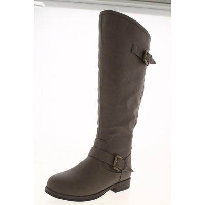 

Женские серые сапоги до колена Journee Collection Shoes 7 Medium (B,M) BHFO 9405, Серый, 002589WC