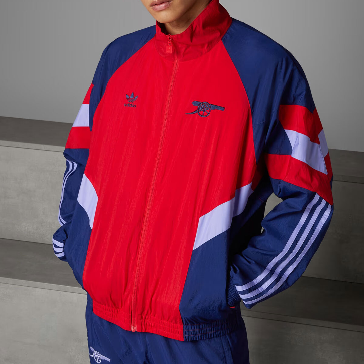 Adidas FC ARSENAL ORIGINALS TRACK TOP JACKET IS6503 SCARLET / SKY
