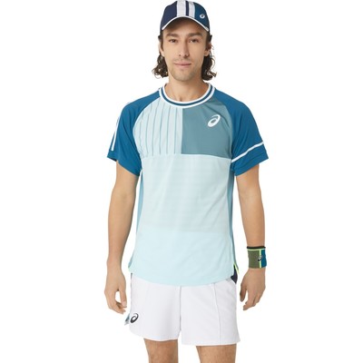 

Мужская одежда MATCH с коротким рукавом ASICS TOP 2041A271, Aquamarine, 2041A271