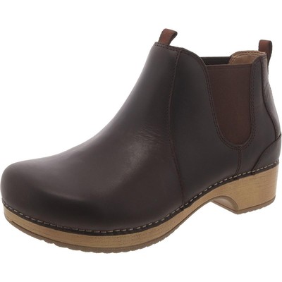 Женские кожаные ботильоны Челси Dansko из эластичной кожи на щиколотке BHFO 5708