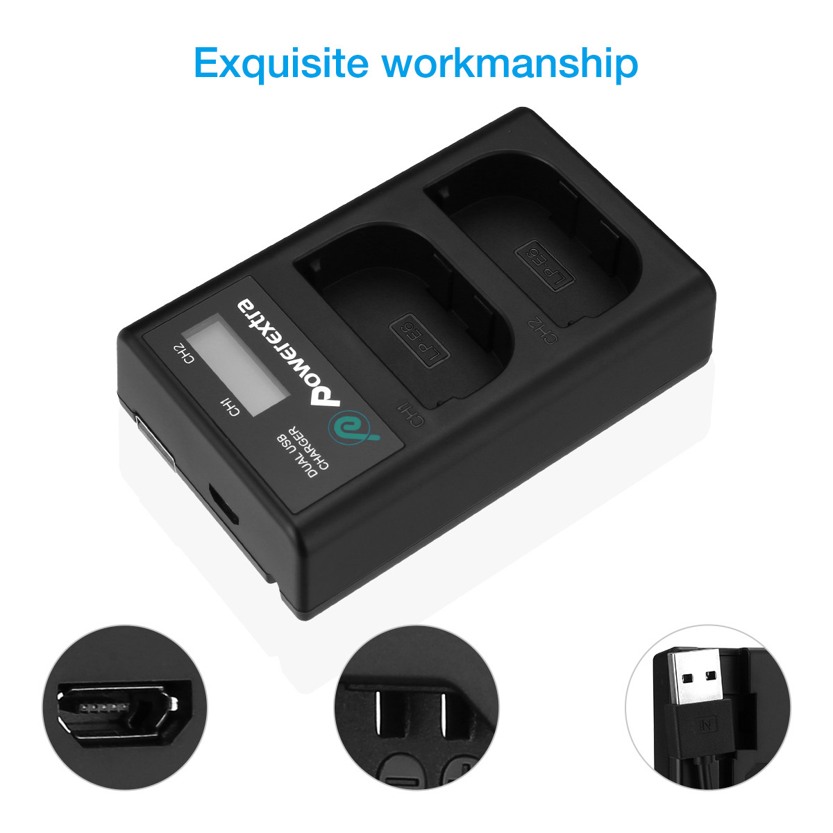 LPE6 Battery + Dual Charger for Canon EOS 80D, 6D, 7D, 70D, 60D, 5D