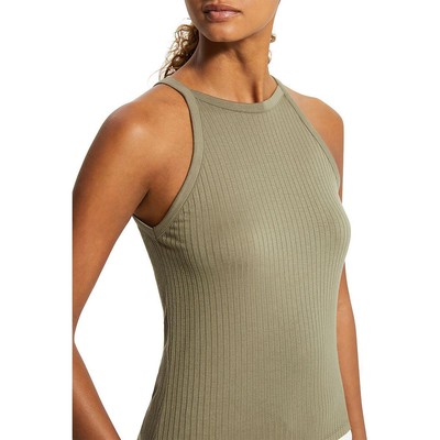 

Женская зеленая вязаная рубашка в рубчик Theory Майка Cami  BHFO 6675, Willow