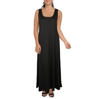24seven Comfort Apparel Женское черное макси-платье без рукавов плюс 3X BHFO 8920