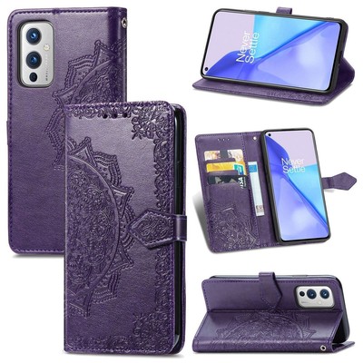 Phone case for OnePlus 9 protective wallet cover 360 degrees