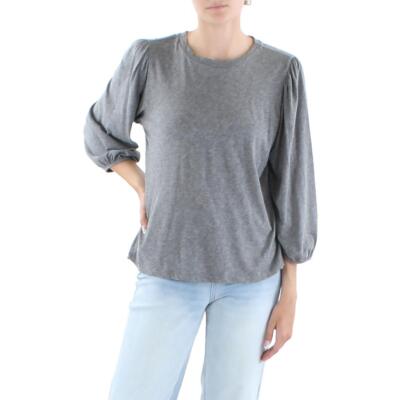 

VELVET BY GRAHAM - SPENCER Женская серая блузонная пуловер-рубашка  BHFO 7698, Medium heather grey