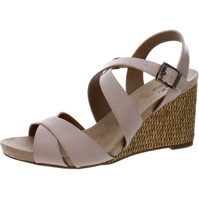 

LifeStride Женские сандалии Harbour из искусственной кожи на танкетке с ремешками BHFO 0979, Harbor