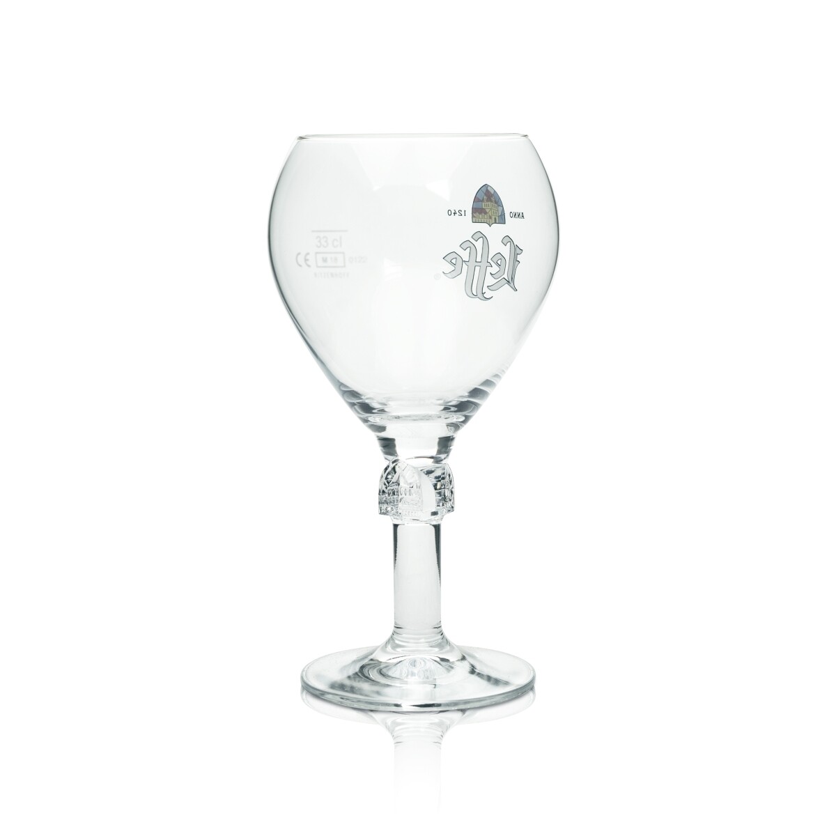 Leffe Bierglas 33 Cl + 1 Bierdeckel Gratis – Offizielles Kelchglas Mit Eingraviertem „L“ Für Perfekten Schaum