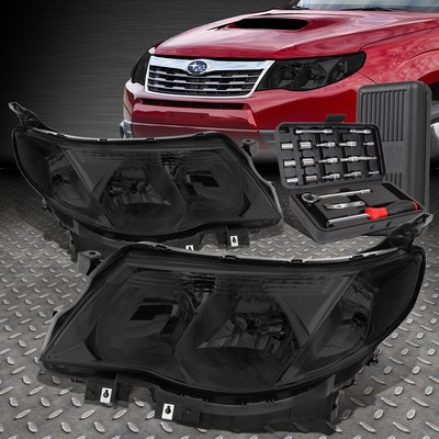 ДЛЯ 09-13 SUBARU FORESTER ЗАКОПЧЕННЫЙ КОРПУС ПРОЗРАЧНЫХ УГЛОВЫХ ФАР + НАБОР ИНСТРУМЕНТОВ