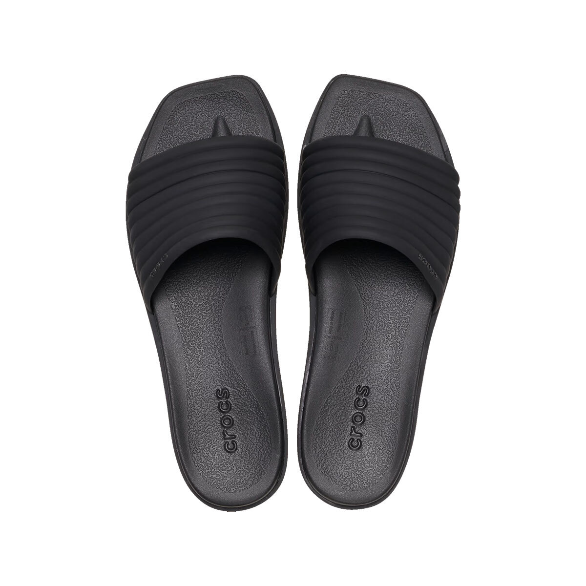 New Womens CROCS MIAMI SLIDE 209794-001 BLACK US W 5 - 9