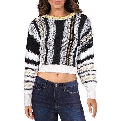 

Женский укороченный пуловер Free People Show Me Love, рубашка-свитер черного цвета  BHFO 3757, Porto combo