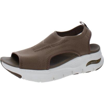 

Skechers Womens Arch Fit-City Catch Коричневые сандалии на танкетке 9 Medium (B,M) BHFO 1340, Mocha