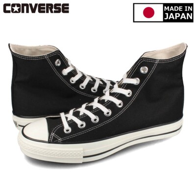 Converse Canvas All Star J OX Black Hi Made in Japan US 4-11.5 New