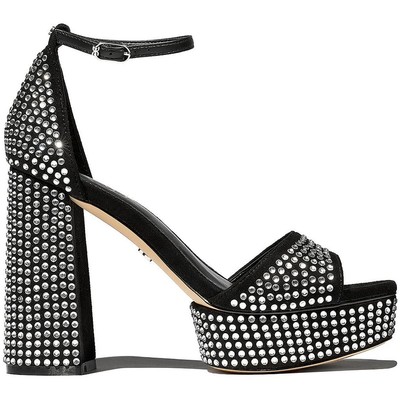 

Женские туфли-лодочки Sam Edelman NELLIE GLITZ из искусственной замши с ремешком на щиколотке BHFO 6301, Blacksue, NELLIE GLITZ