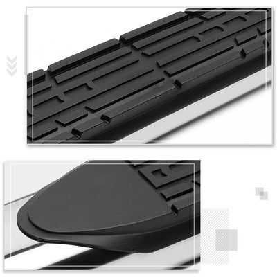 For 04-14 Ford F150 Regular Cab Curved Oval 4"Step Nerf Bar Running Board Chrome