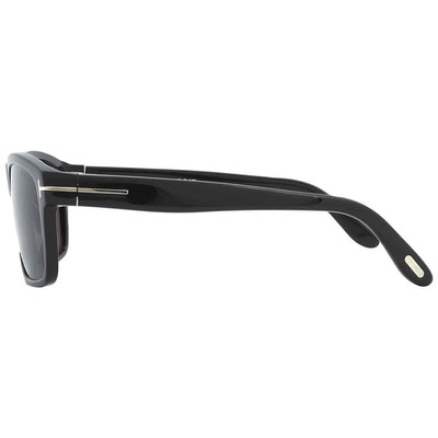 Pre-owned Tom Ford August Polarized Smoke Rectangular Men's Sunglasses Ft0678 01d 58 In Gray
