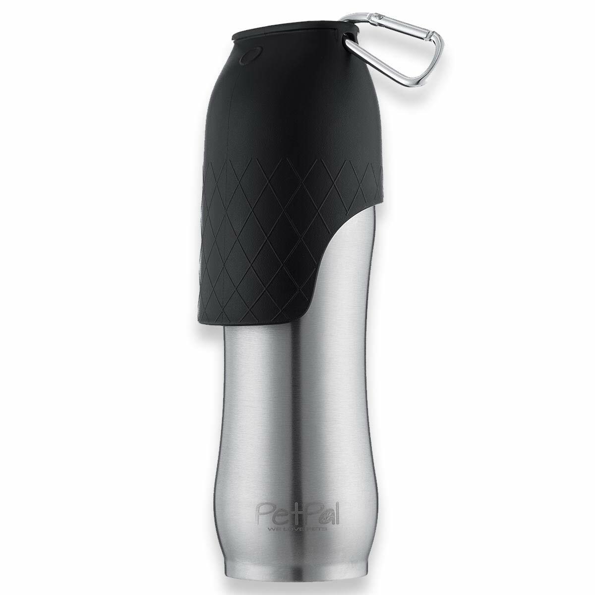 PetPäl Hundetrinkflasche 750 ml Robuste Hundeflasche aus Edelstahl Sehr Gut