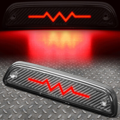 [PULSE FLASH HEARTBEAT LED]FOR 95-21 TOYOTA TACOMA CARBON 3RD THIRD BRAKE LIGHT