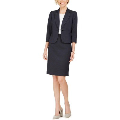 

Женский трикотажный костюм с юбкой Le Suit из 2 предметов BHFO 0752, Navy/white