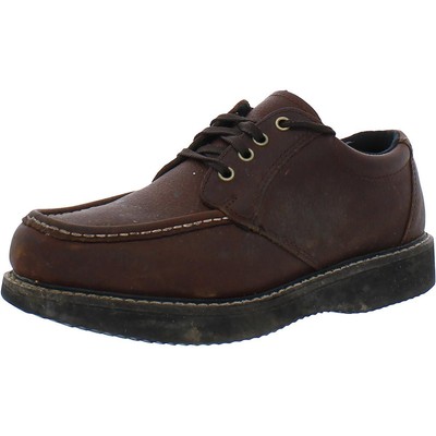 

Мужские коричневые кожаные оксфорды Fin - Feather 10 Extra Wide (EE) BHFO 5857, Red wood