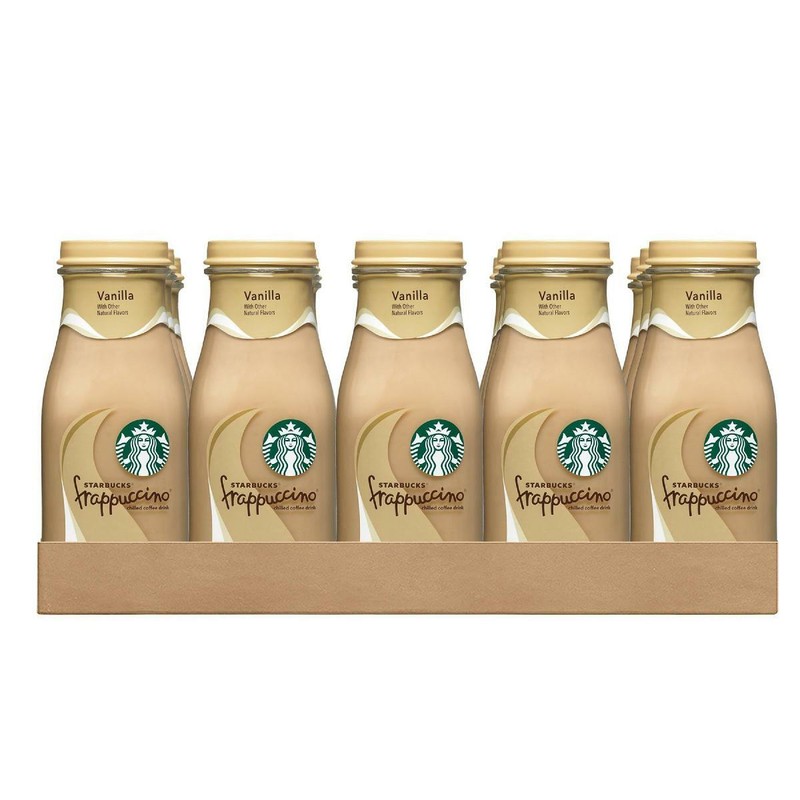 (15 Bottles) Starbucks Frappuccino Iced Coffee Drink, Vanilla, 9.5 fl oz