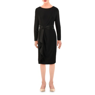Женское приталенное черное платье Lauren Ralph Lauren, предназначенное для работы, 4 BHFO 7209