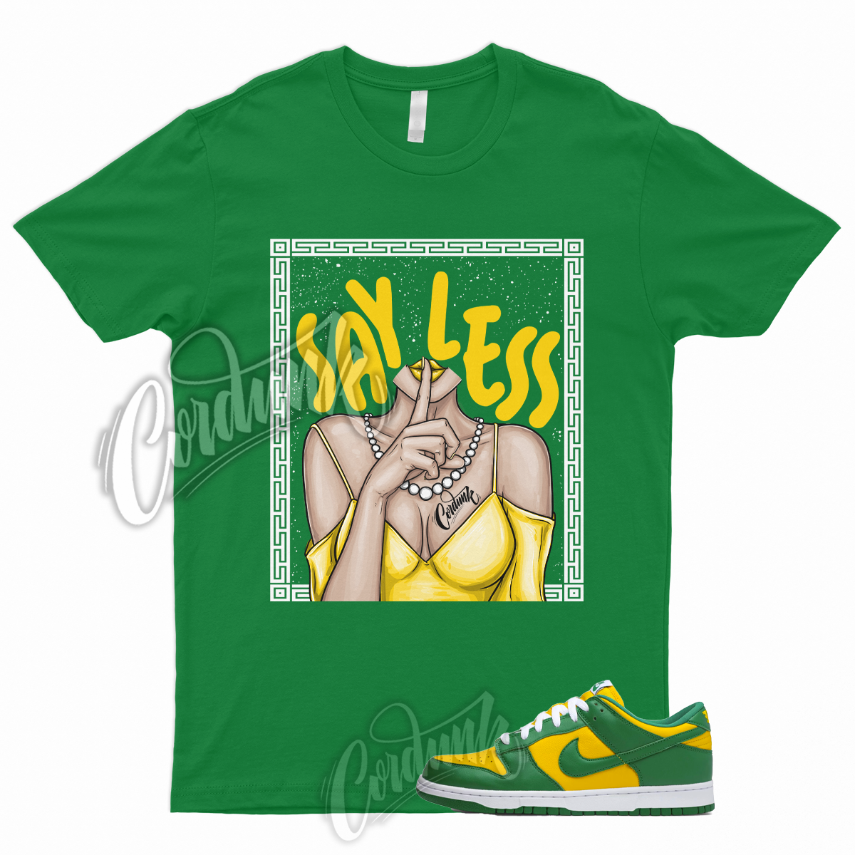 SHHH T Shirt to Match Dunk Low Brazil Green Pine Varsity